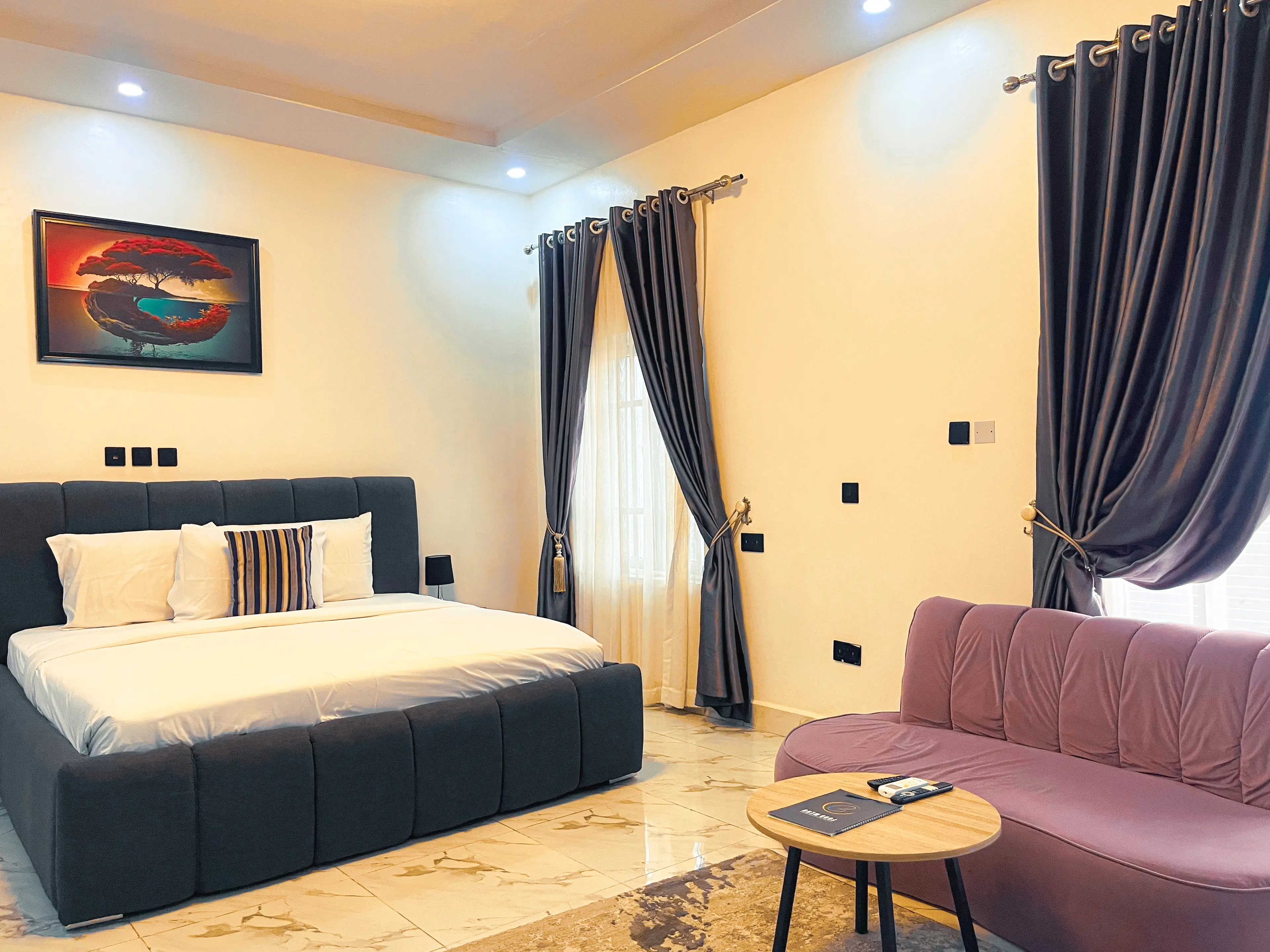 Bedroom at Executive Deluxe 1 in Katampe, Abuja