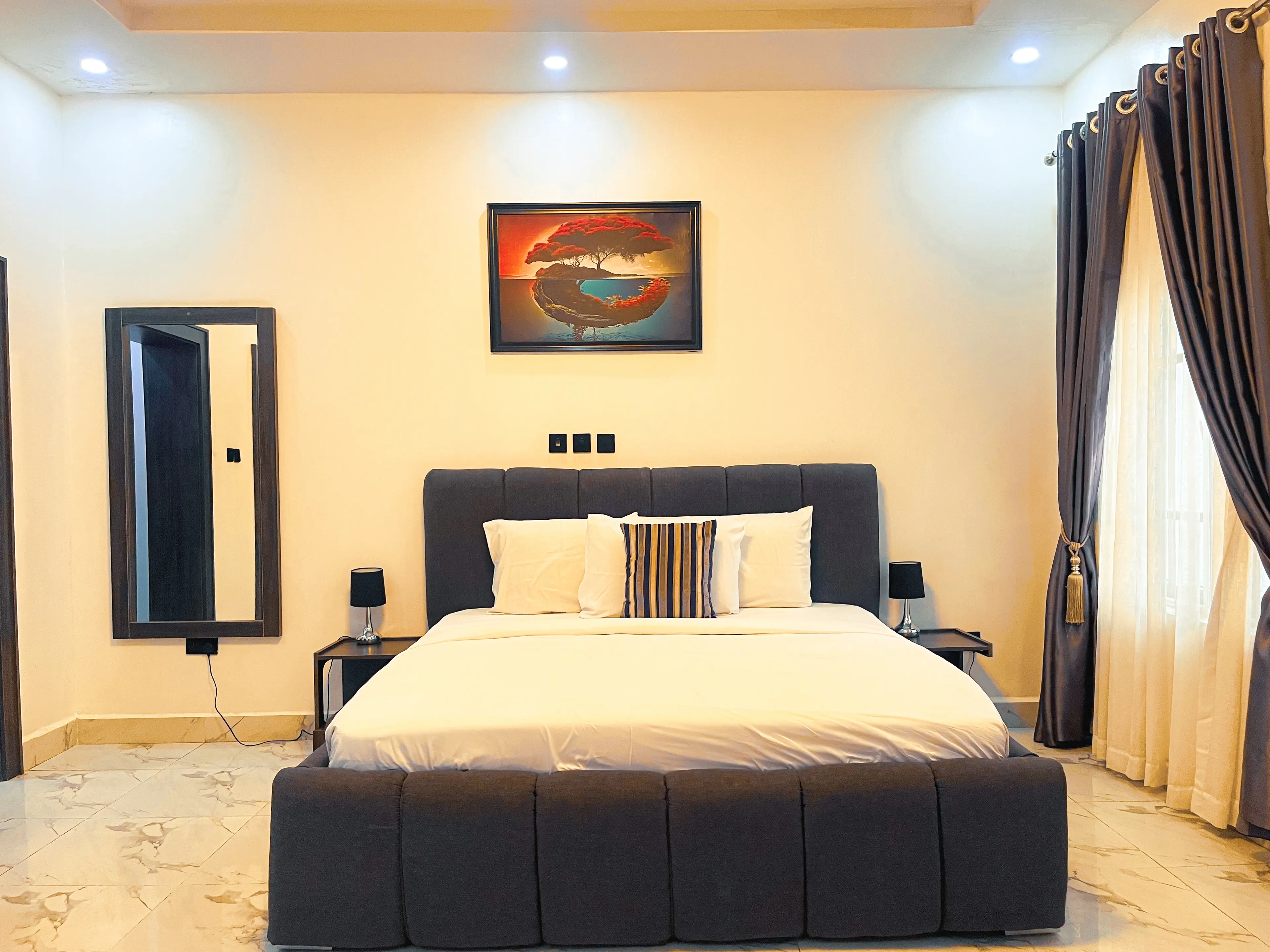 Bedroom at Executive Deluxe 1 in Katampe, Abuja