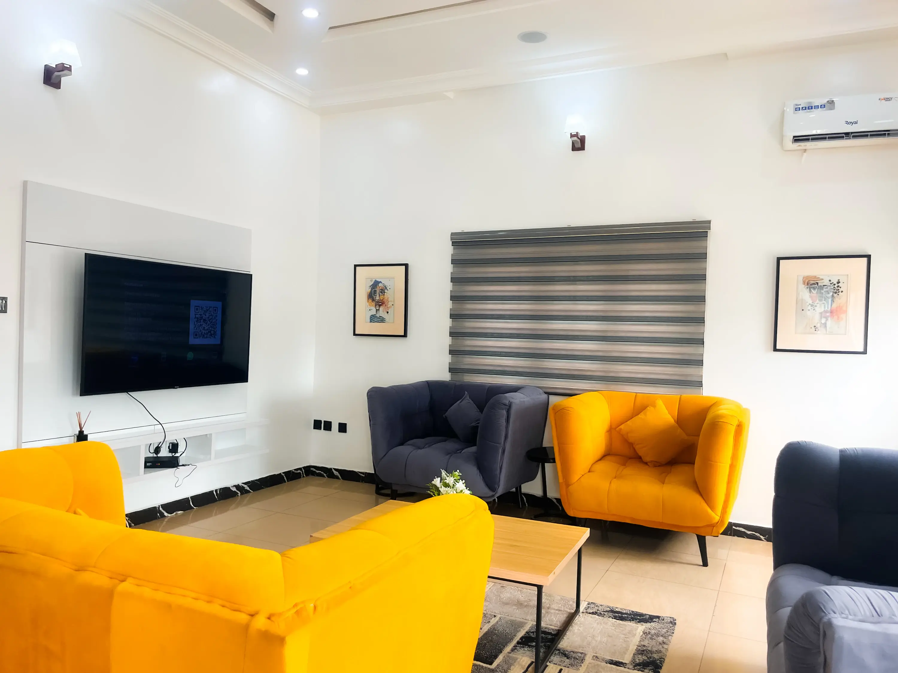 Living area at The Suncity Villa | 5 Bedroom Full Villa in Suncity Estate, Abuja