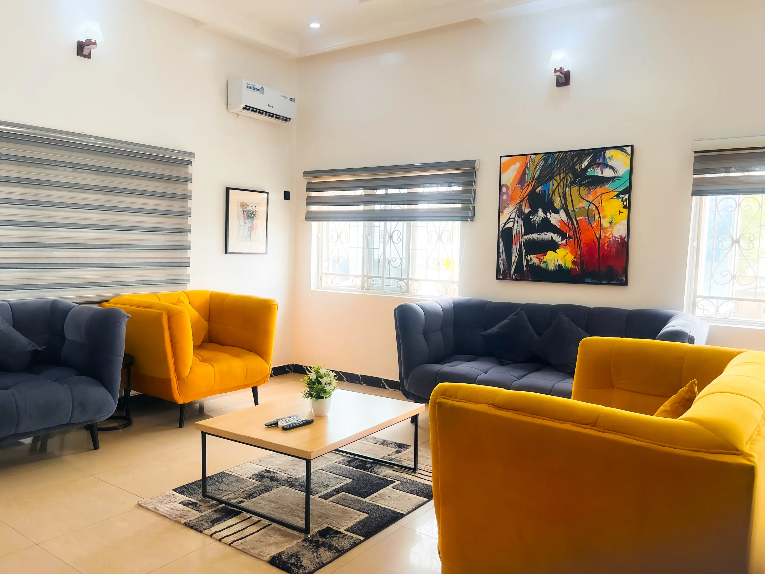 Living area at The Suncity Villa | 5 Bedroom Full Villa in Suncity Estate, Abuja