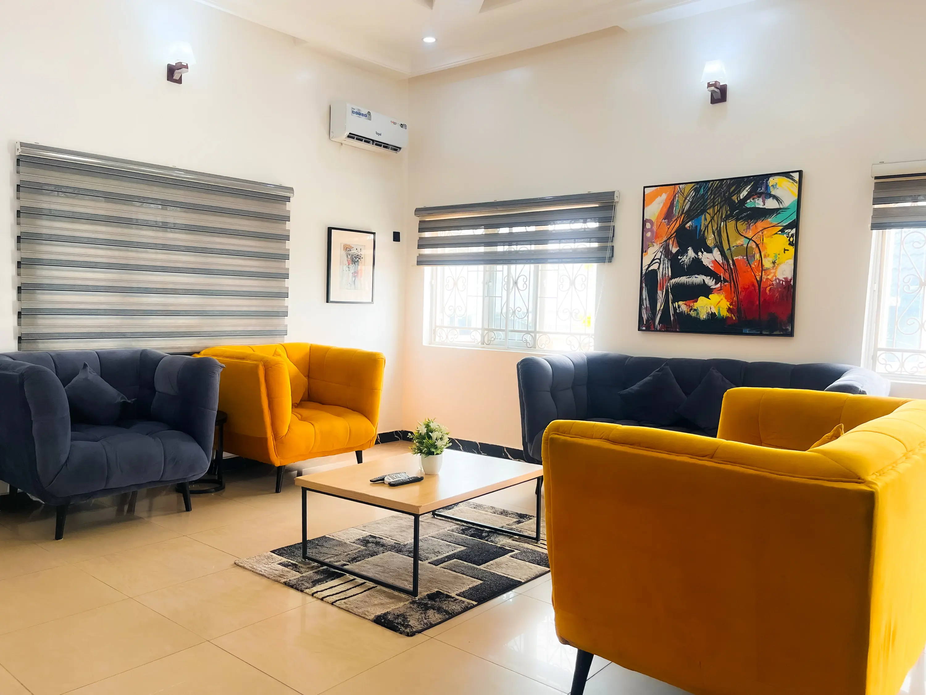Living area at The Suncity Villa | 5 Bedroom Full Villa in Suncity Estate, Abuja