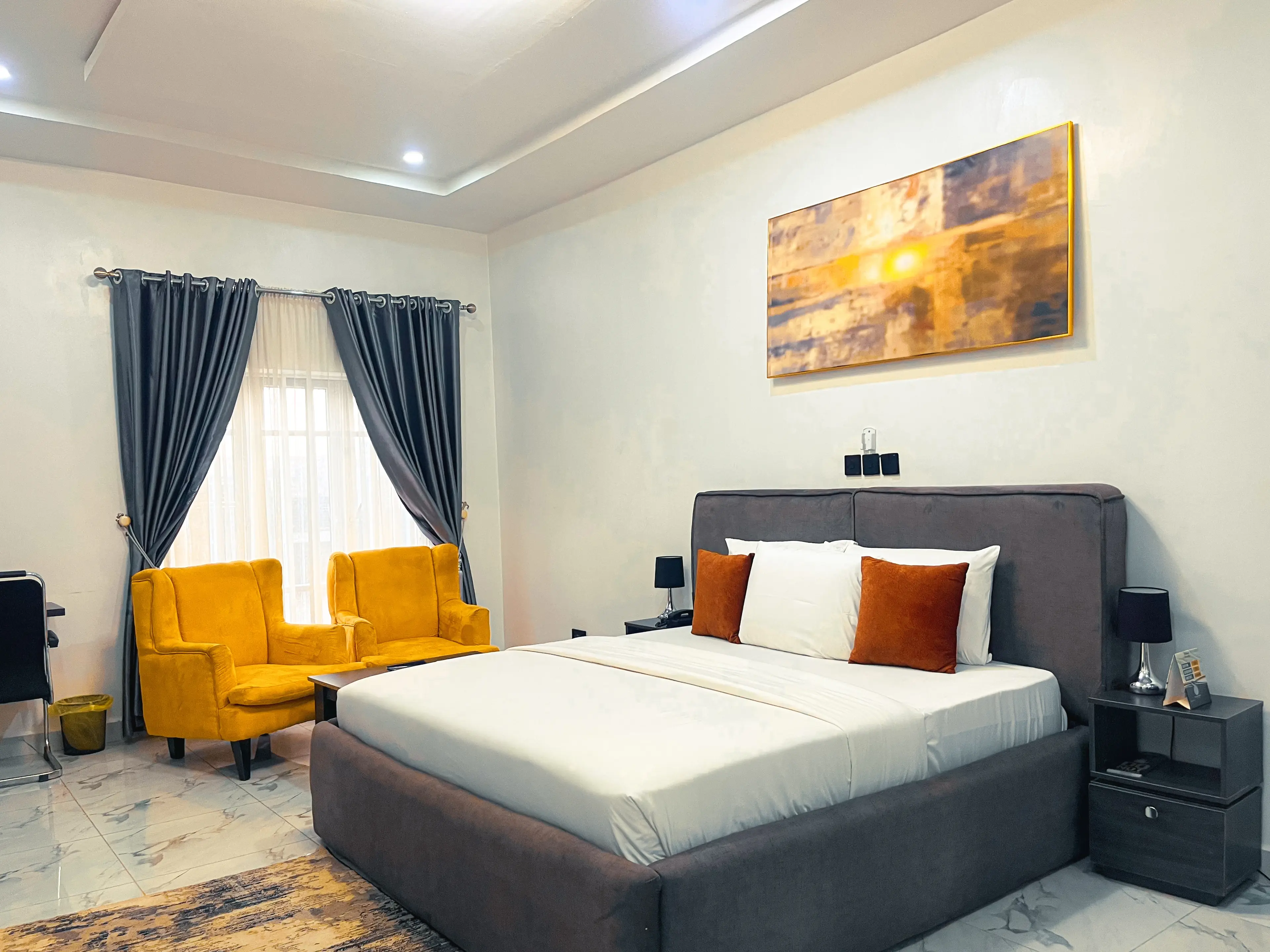 Bedroom at Executive Deluxe 2 in Katampe, Abuja